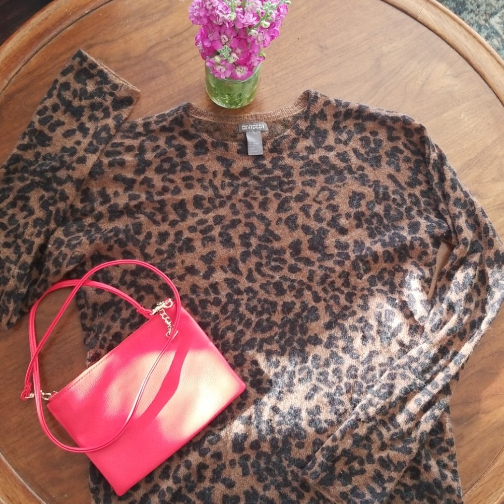 H&M cheetah sweater